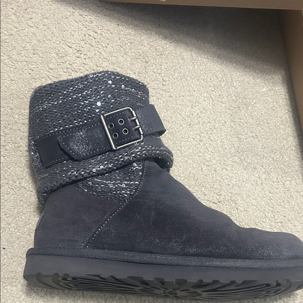 UGG Black Sequin Boots NEW